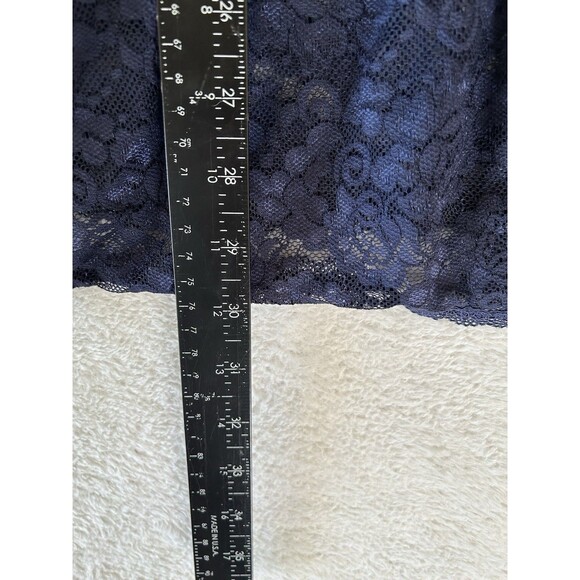 Torrid Simply Lace Babydoll Chemise Nightie Sheer 3X Navy Blue - Picture 6 of 8